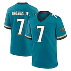 Choea J.Jaguars #7 Brian Thomas Jr. Player Teal Prowler Throwback Limited Home Game Stitched Jerseys