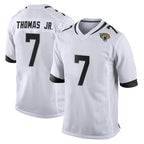 Choea J.Jaguars #7 Brian Thomas Jr. Player White Home Game Stitched Jerseys