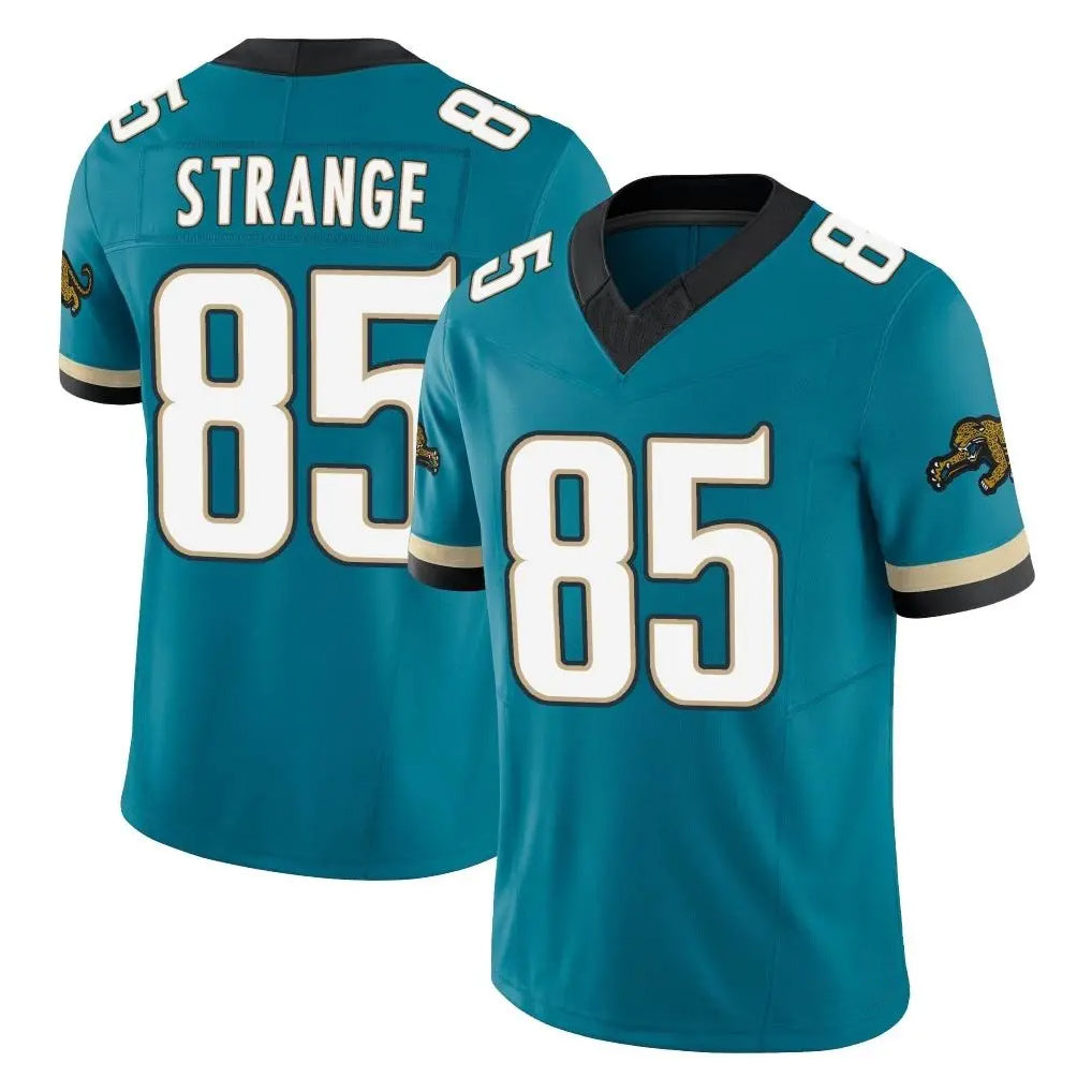 Choea J.Jaguars #85 Brenton Strange Player Teal Prowler Throwback Vapor F.U.S.E. Limited Home Game Stitched Jerseys