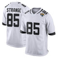 Choea J.Jaguars #85 Brenton Strange Player White Home Game Stitched Jerseys