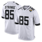 Choea J.Jaguars #85 Brenton Strange Player White Home Game Stitched Jerseys