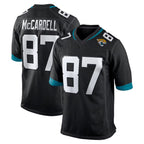 Choea J.Jaguars #87 Keenan McCardell Player Black Home Game Stitched Jerseys