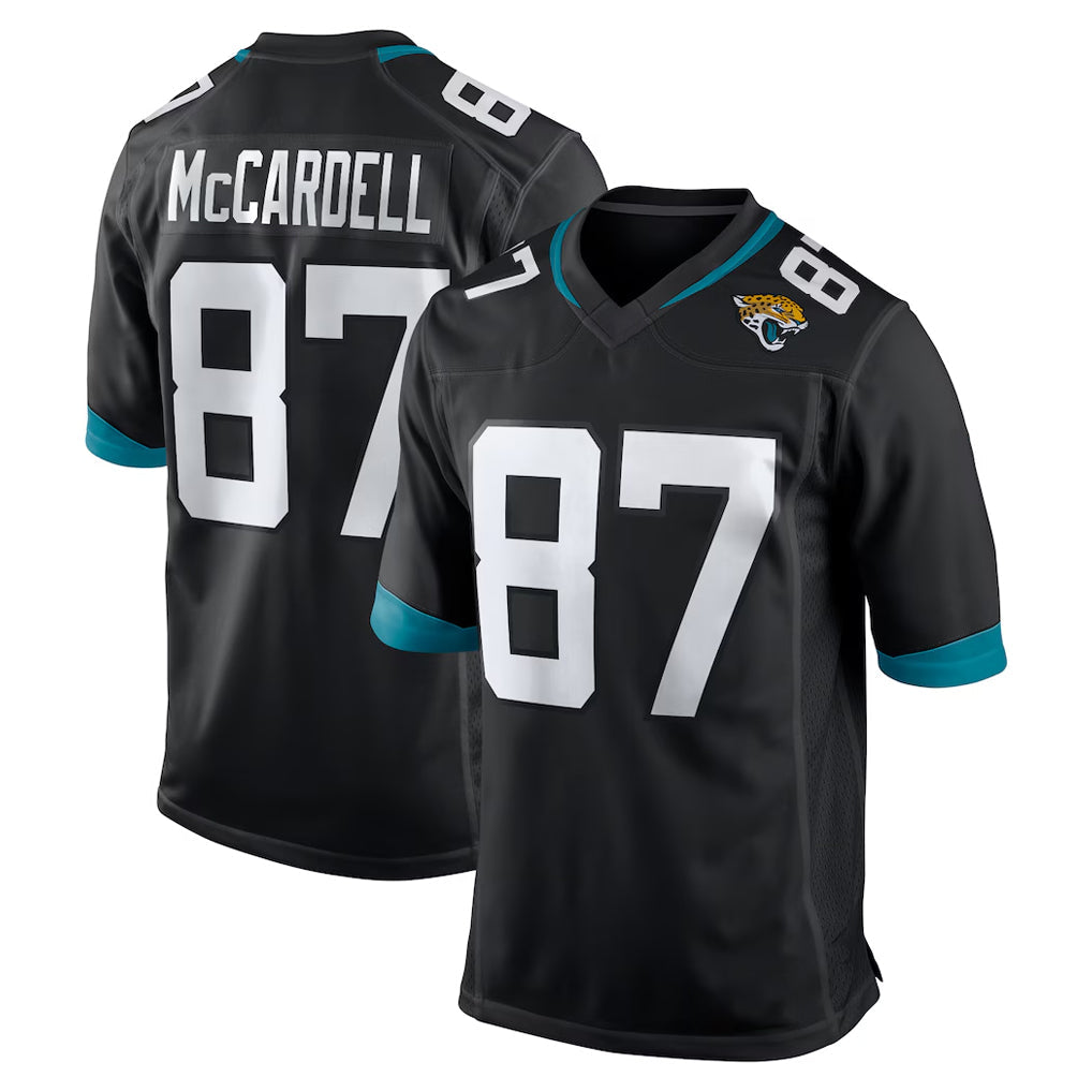 Choea J.Jaguars #87 Keenan McCardell Player Black Home Game Stitched Jerseys