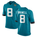 Choea J.Jaguars #8 Mark Brunell?Player Teal Home Game Stitched Jerseys