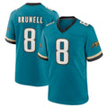 Choea J.Jaguars #8 Mark Brunell?Player Teal Prowler Throwback Limited Home Game Stitched Jerseys