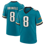 Choea J.Jaguars #8 Mark Brunell?Player Teal Prowler Throwback Limited Home Game Stitched Jerseys
