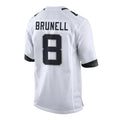 Choea J.Jaguars #8 Mark Brunell?Player White Home Game Stitched Jerseys