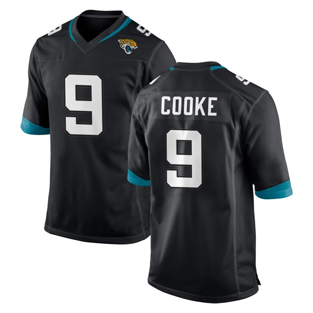 Choea J.Jaguars #9 Logan Cooke Player Black Home Game Stitched Jerseys