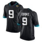 Choea J.Jaguars #9 Logan Cooke Player Black Home Game Stitched Jerseys