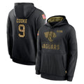 Choea J.Jaguars #9 Logan Cooke Player Black Salute to Service Hoodies Limited Game Stitched Jerseys