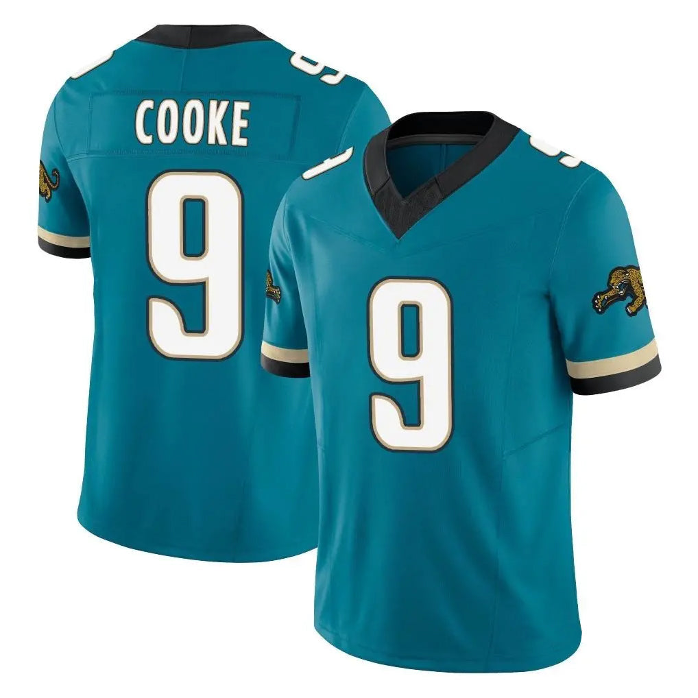 Choea J.Jaguars #9 Logan Cooke Player Teal Prowler Throwback Vapor F.U.S.E. Limited Home Game Stitched Jerseys