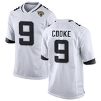 Choea J.Jaguars #9 Logan Cooke Player White Home Game Stitched Jerseys