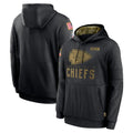 Choea KC.Chiefs Black Salute to Service Hoodies Limited Game Blank Player Stitched Jerseys