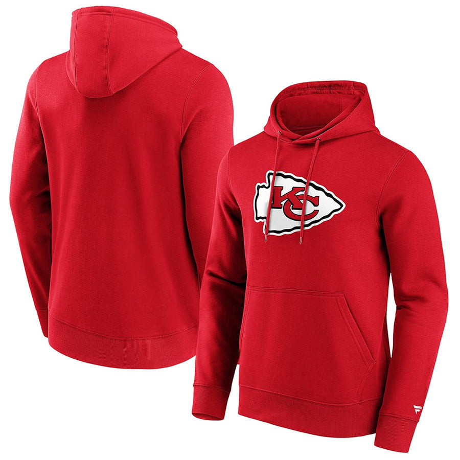 Choea Custom KC.Chiefs Blank Player Red Pullover Hoodie Stitched Jerseys