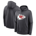 Choea KC.Chiefs Gray LoGo Pullover Hoodies Limited Blank Player Stitched Jerseys