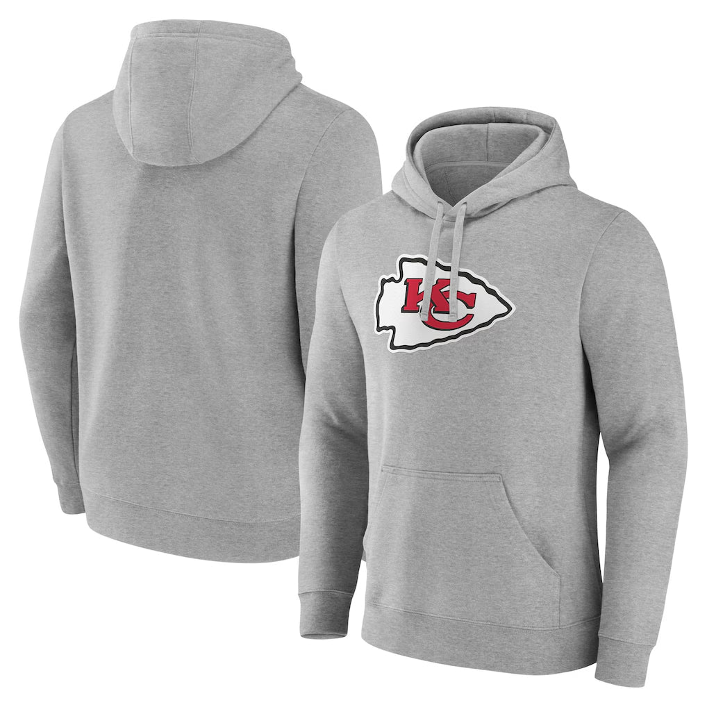 Choea KC.Chiefs Gray Pullover Hoodies Limited Blank Player Stitched Jerseys