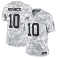 Choea KC.Chiefs #10 Isiah Pacheco Player Arctic Camo Salute to Service Limited Stitched Jerseys