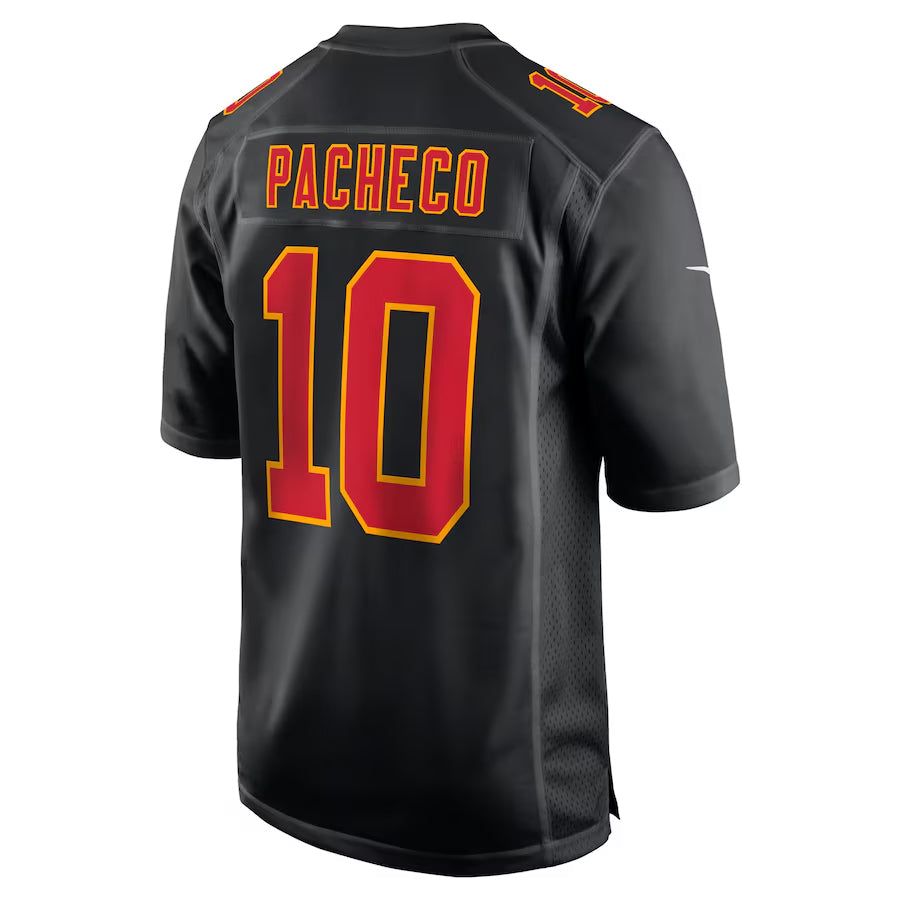 Choea KC.Chiefs #10 Isiah Pacheco Player Black Fashion Game Stitched Jerseys