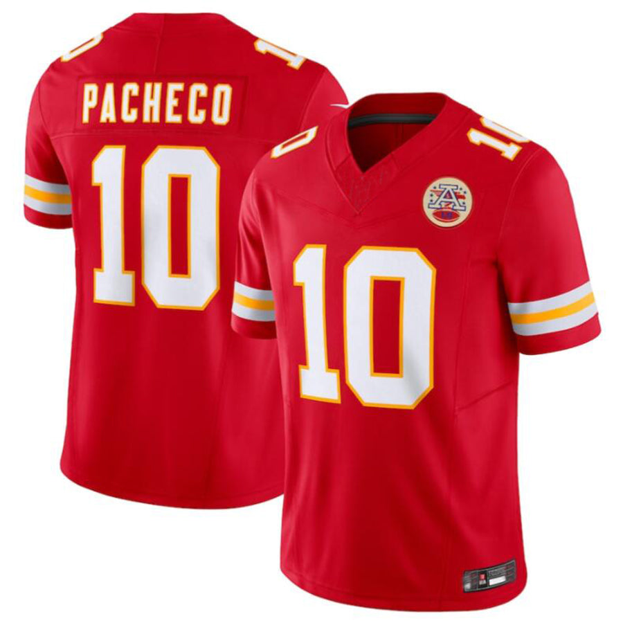 Choea KC.Chiefs #10 Isiah Pacheco Red Vapor F.U.S.E. Limited Jersey American Stitched Jersey
