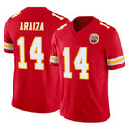 Choea KC.Chiefs #14 Matt Araiza Player Red Limited Vapor F.U.S.E. Home Game Stitched Jerseys