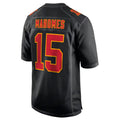 Choea KC.Chiefs #15 Patrick Mahomes Black Super Bowl LVIII Carbon Fashion Game Player Jersey American Stitched Jersey