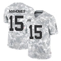 Choea KC.Chiefs #15 Patrick Mahomes Player Arctic Camo Salute To Service Limited Game Stitched Jerseys