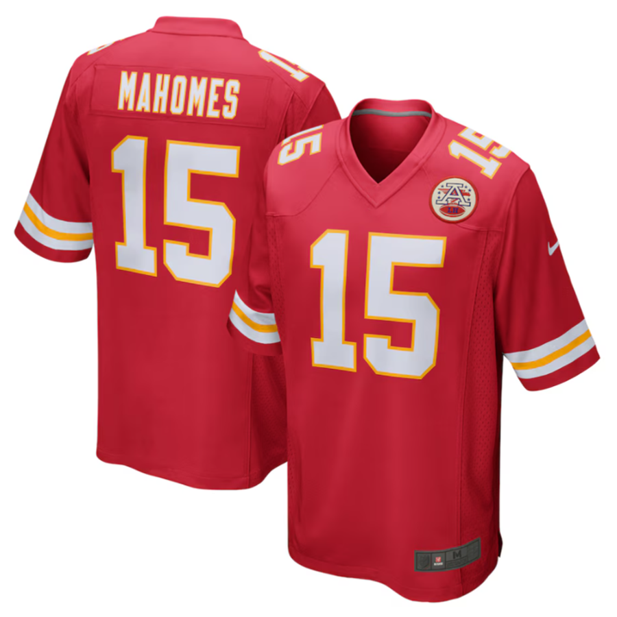 Choea KC.Chiefs #15 Patrick Mahomes Player Red Home Game Stitched Jersey