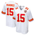 Choea KC.Chiefs #15 Patrick Mahomes Player White Home Game Stitched Jerseys