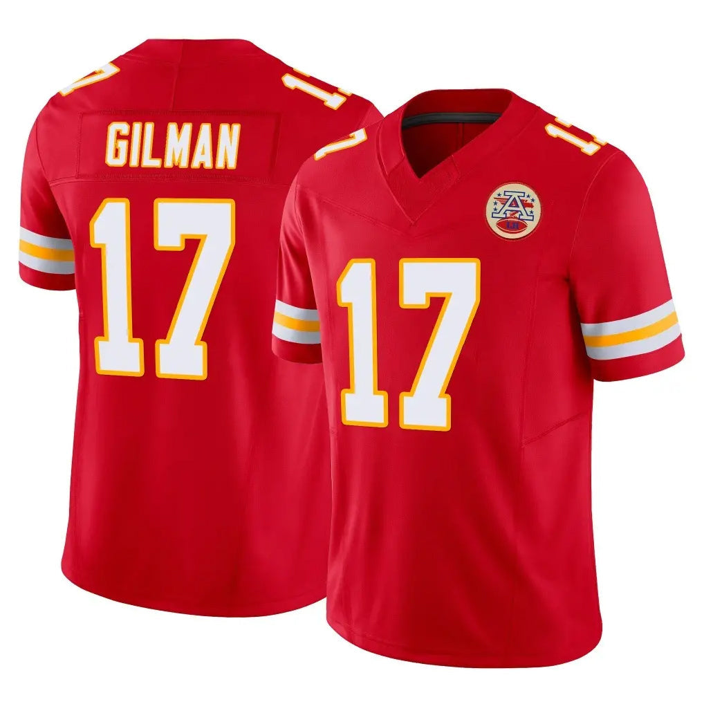 Choea KC.Chiefs #17 Alohi Gilman Player Red Limited Vapor F.U.S.E. Home Game Stitched Jerseys