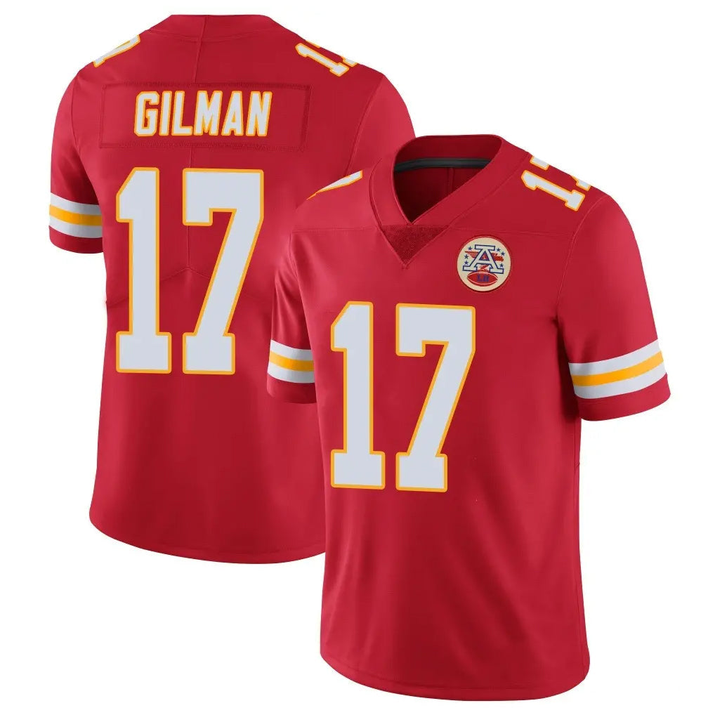 Choea KC.Chiefs #17 Alohi Gilman Player Red Limited Vapor Untouchable Home Game Stitched Jerseys