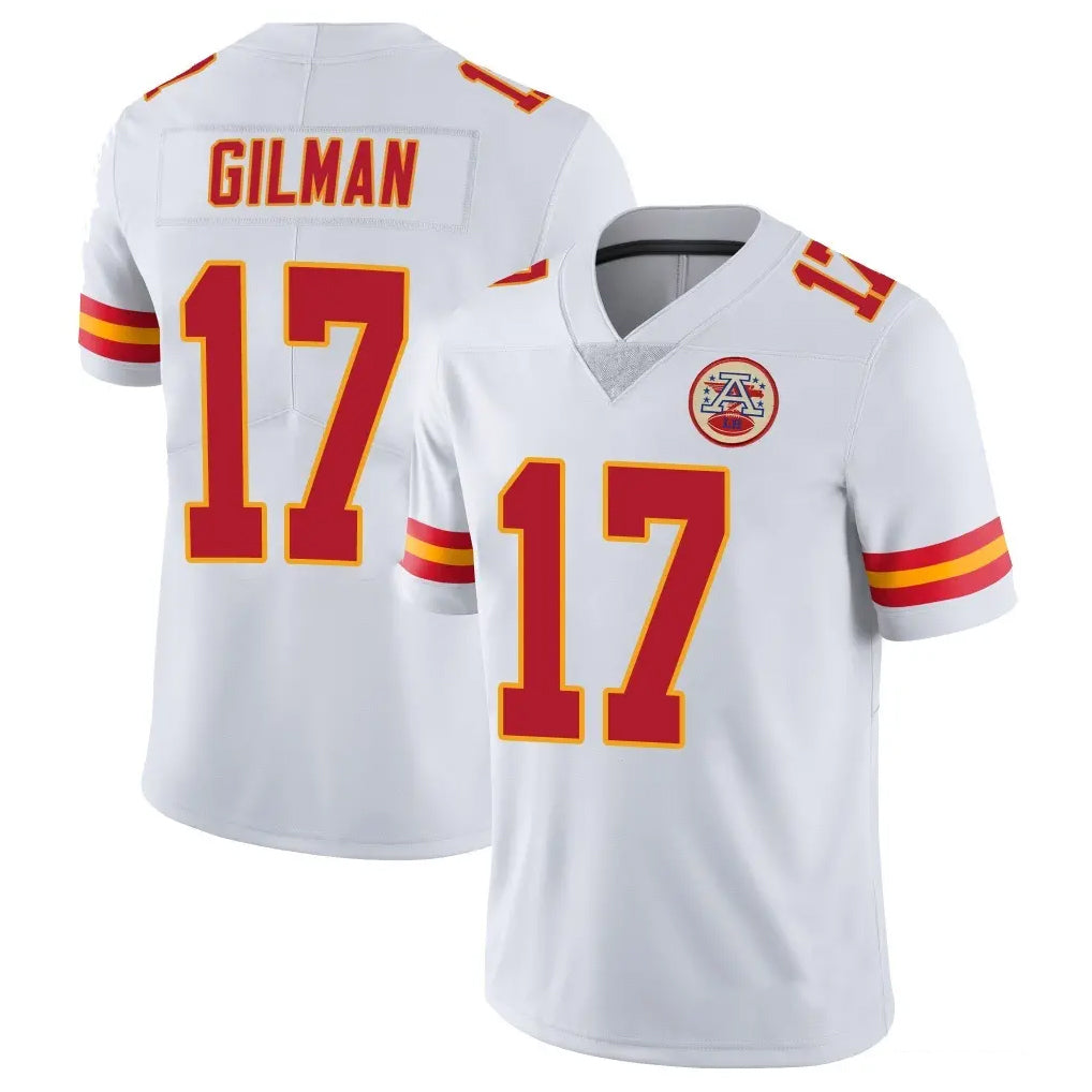 Choea KC.Chiefs #17 Alohi Gilman Player White Limited Vapor Untouchable Home Game Stitched Jerseys
