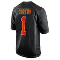 Choea KC.Chiefs #1 Xavier Worthy Player Carbon Black Fashion Game Stitched Jerseys