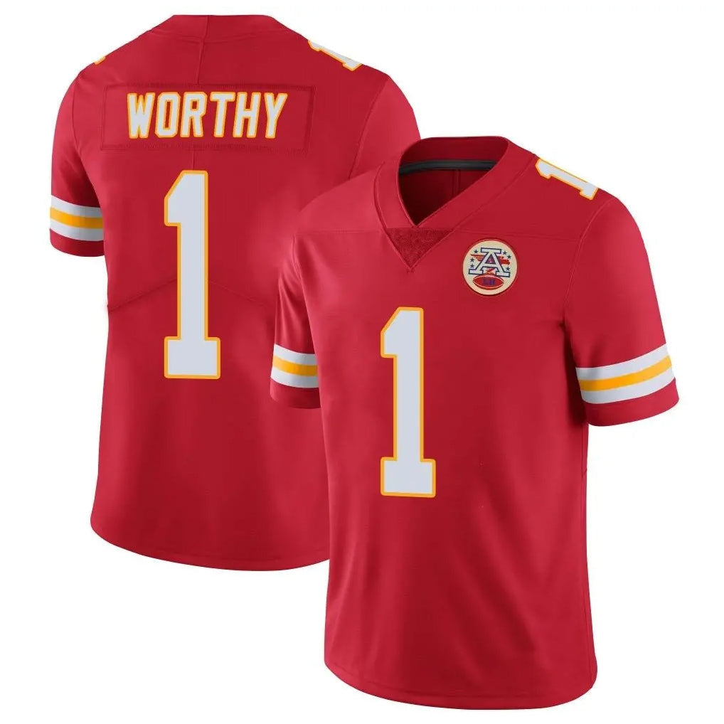 Choea KC.Chiefs #1 Xavier Worthy Player Red Limited Vapor Untouchable Home Game Stitched Jerseys