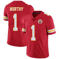 Choea KC.Chiefs #1 Xavier Worthy Player Red Vapor F.U.S.E. Limited Stitched Stitched Jerseys