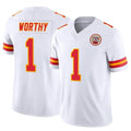 Choea KC.Chiefs #1 Xavier Worthy Player White Vapor F.U.S.E. Limited Stitched Jerseys
