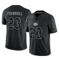 Choea KC.Chiefs #23 Drue Tranquill Player Black Limited Reflective Game Stitched Jerseys