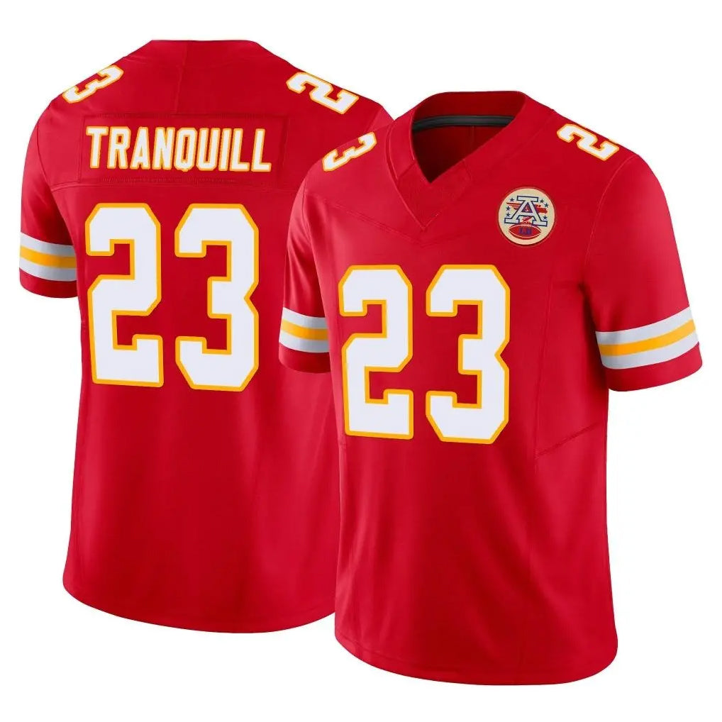 Choea KC.Chiefs #23 Drue Tranquill Player Red Limited Vapor F.U.S.E. Home Game Stitched Jerseys