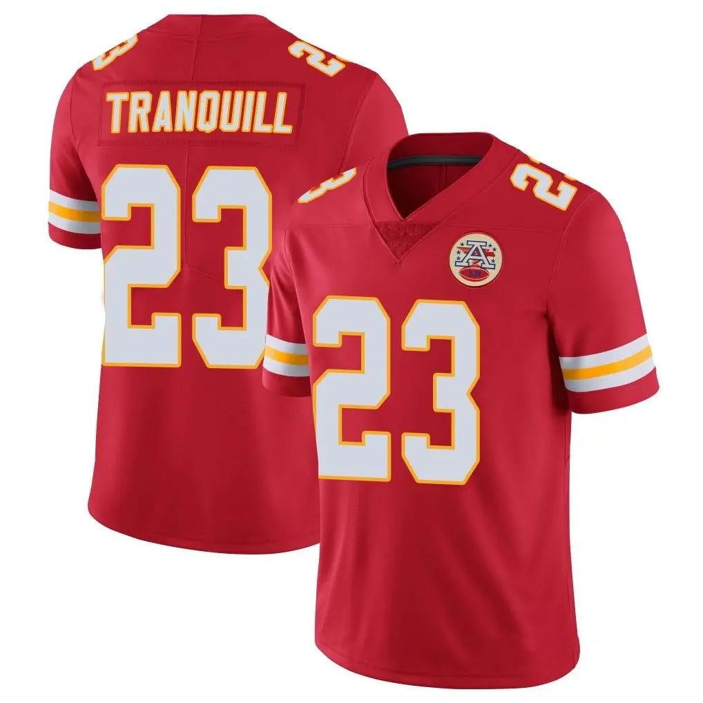 Choea KC.Chiefs #23 Drue Tranquill Player Red Limited Vapor Untouchable Home Game Stitched Jerseys