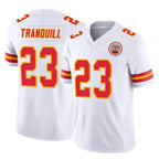 Choea KC.Chiefs #23 Drue Tranquill Player White Limited Vapor F.U.S.E. Home Game Stitched Jerseys
