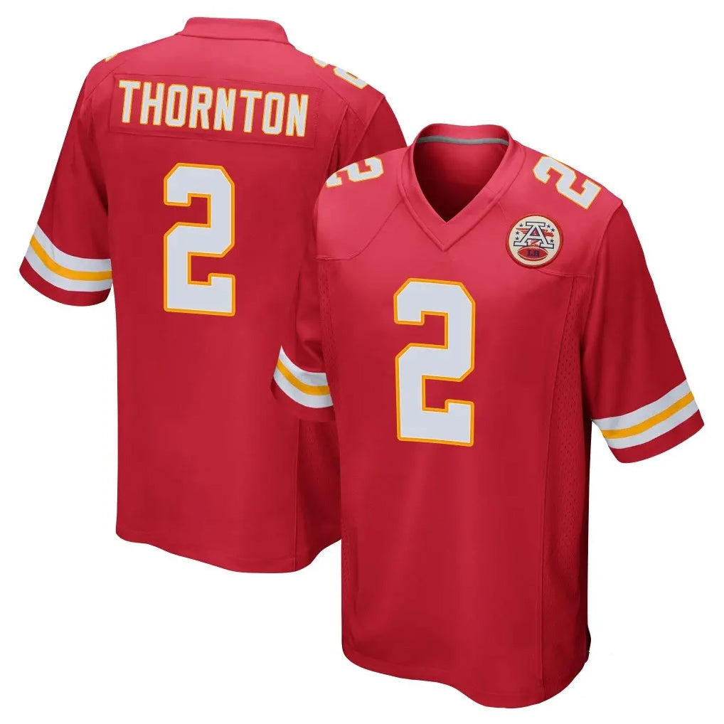 Choea KC.Chiefs #2 Tyquan Thornton Player Red Home Game Stitched Jerseys