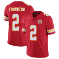 Choea KC.Chiefs #2 Tyquan Thornton Player Red Limited Vapor Untouchable Home Game Stitched Jerseys