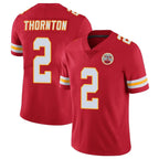 Choea KC.Chiefs #2 Tyquan Thornton Player Red Limited Vapor Untouchable Home Game Stitched Jerseys