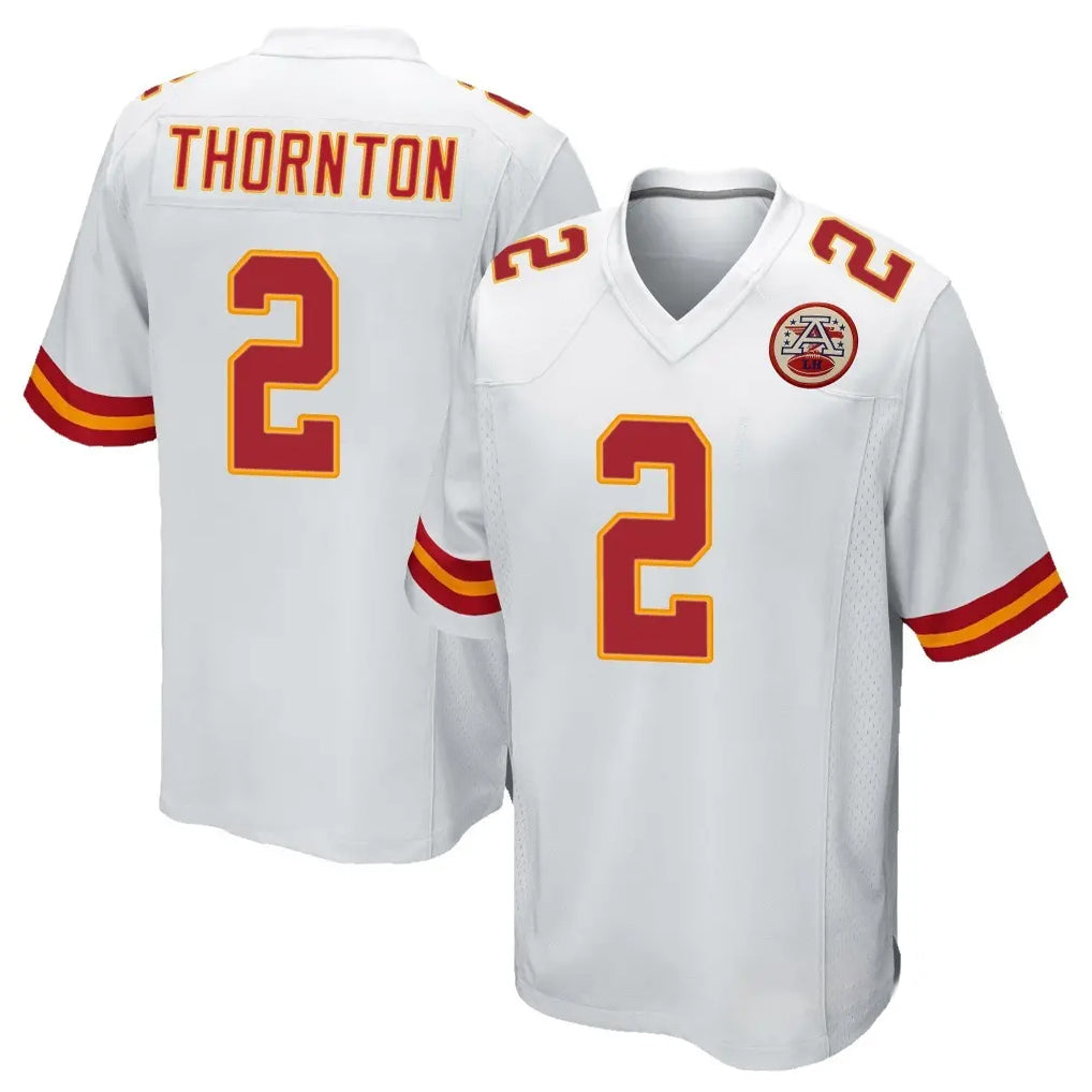 Choea KC.Chiefs #2 Tyquan Thornton Player White Home Game Stitched Jerseys