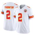 Choea KC.Chiefs #2 Tyquan Thornton Player White Limited Vapor F.U.S.E. Home Game Stitched Jerseys