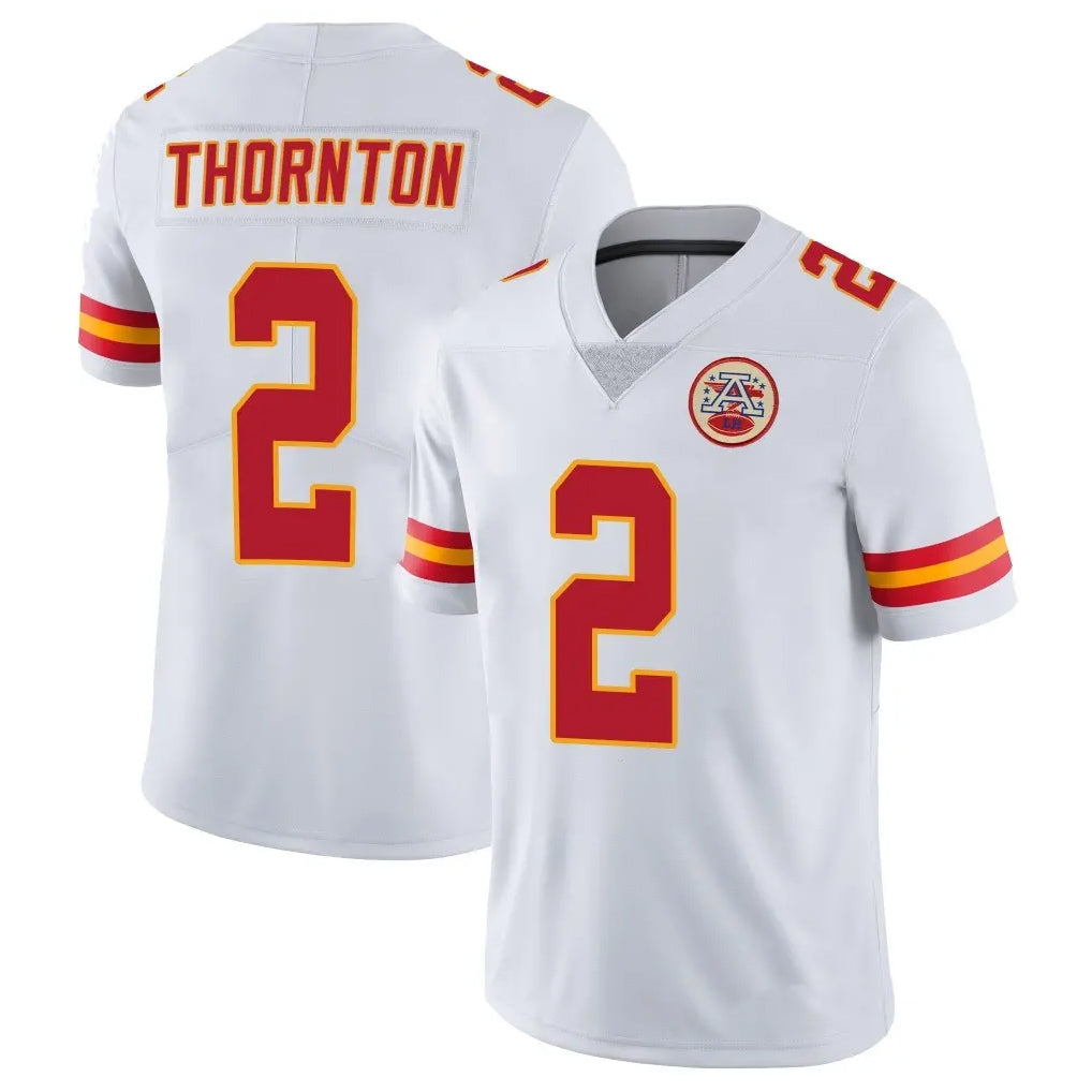 Choea KC.Chiefs #2 Tyquan Thornton Player White Limited Vapor Untouchable Home Game Stitched Jerseys