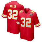 Choea KC.Chiefs #32 Marcus Allen Player Red Home Game Stitched Jerseys