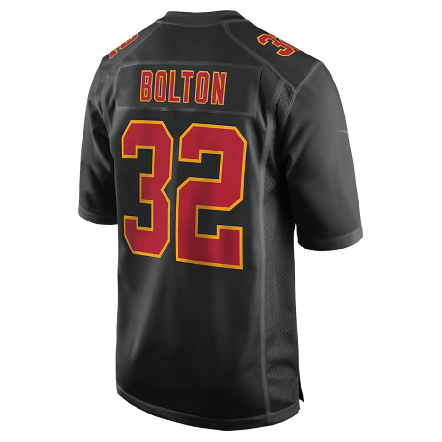 Choea KC.Chiefs #32 Nick Bolton Player Black Fashion Game Stitched Jerseys