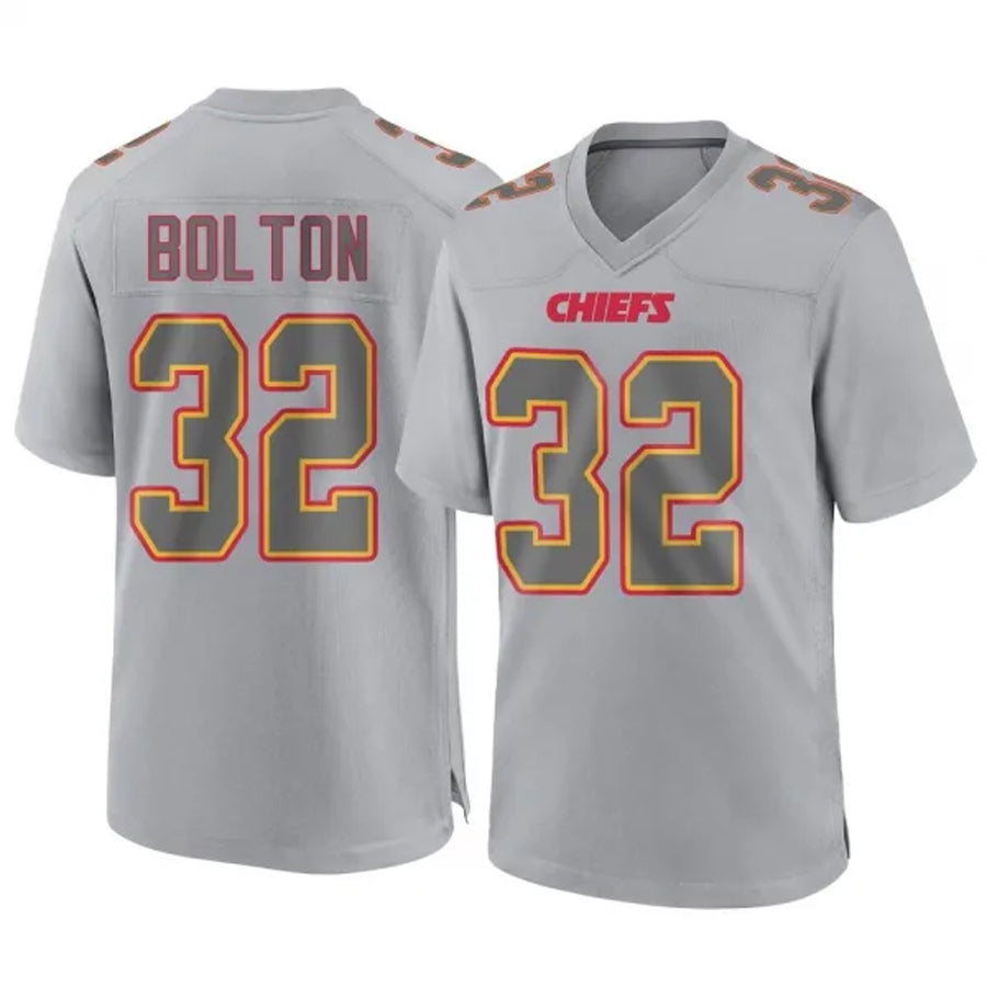 Choea KC.Chiefs #32 Nick Bolton Player Gray Limited Game Stitched Jerseys