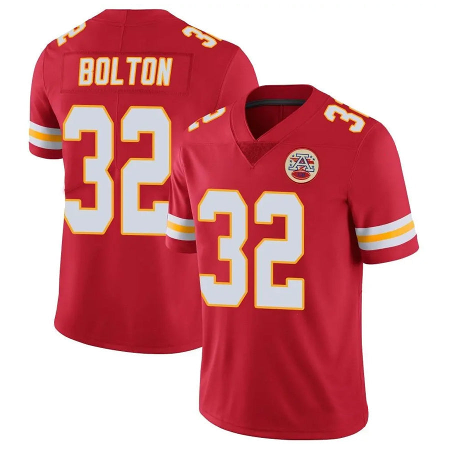 Choea KC.Chiefs #32 Nick Bolton Player Red Vapor Limited  Stitched Jerseys