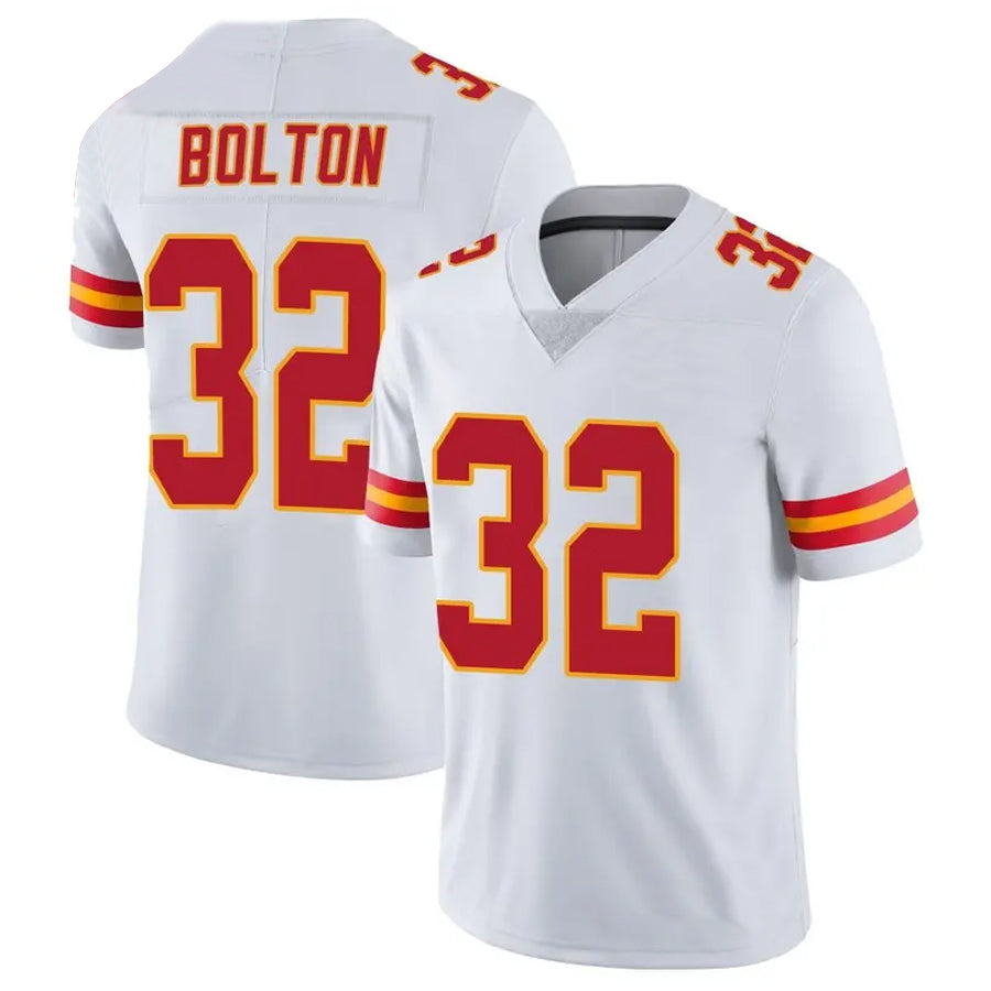 Choea KC.Chiefs #32 Nick Bolton Player White Vapor Limited Stitched Jerseys